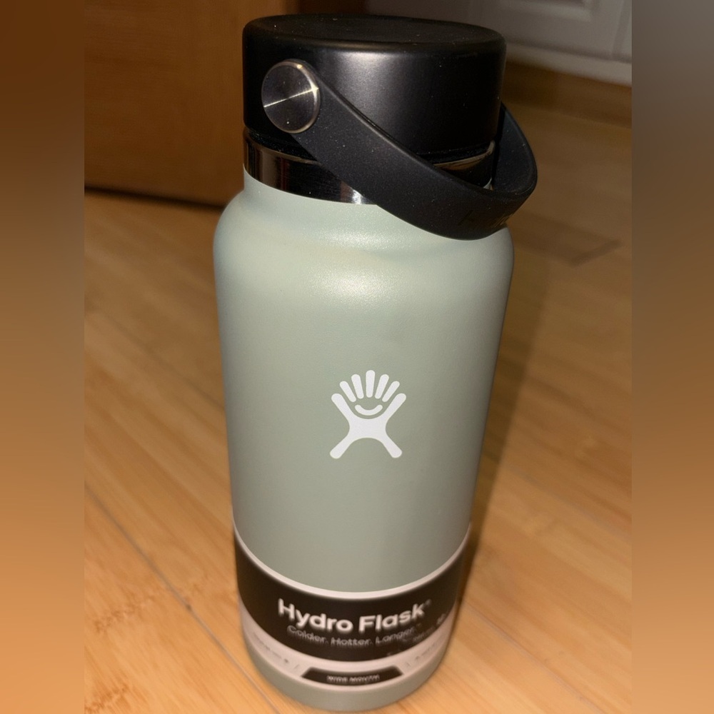 Hydro Flask 32oz Wide Mouth Water Bottle Flex Cap AGAVE